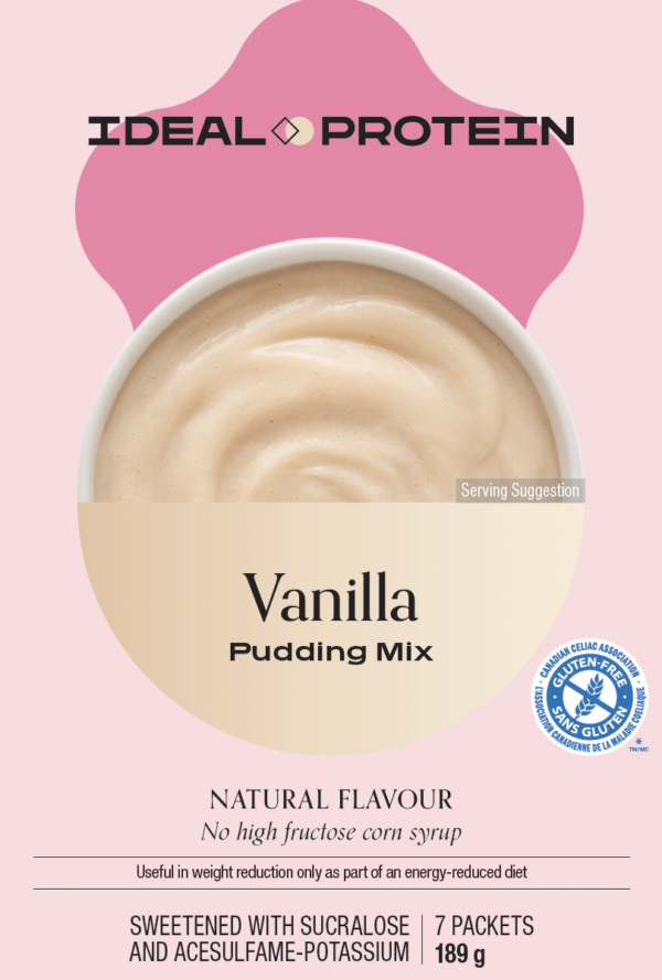 Vanilla Pudding Mix box – Ideal Protein Protocol-friendly, high protein, low carb dessert option